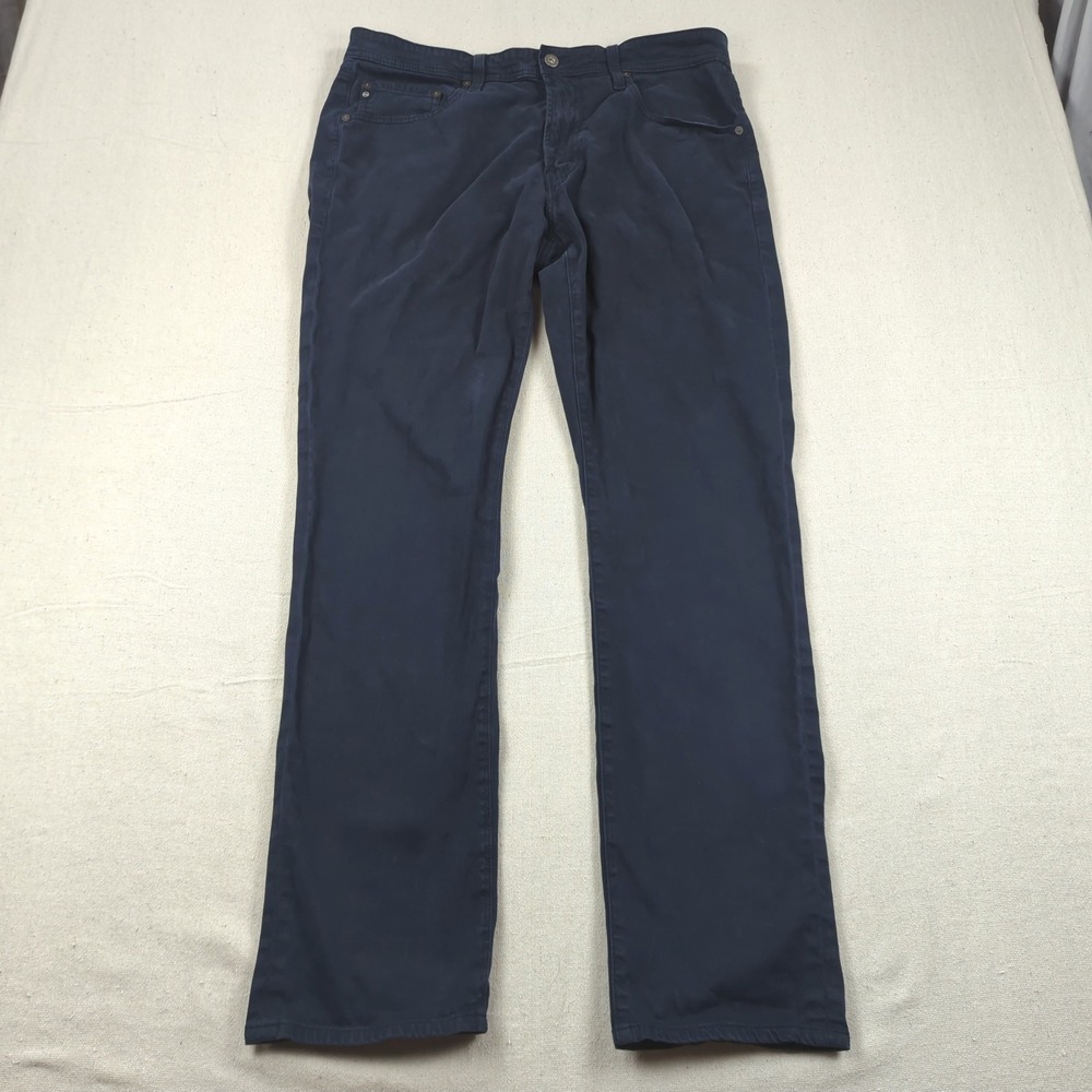 AG Adriano Goldschmeid Pants Mens 34x32 Blue Everett Slim Straight Dark Wash